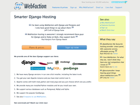 WebFaction screenshot or logo